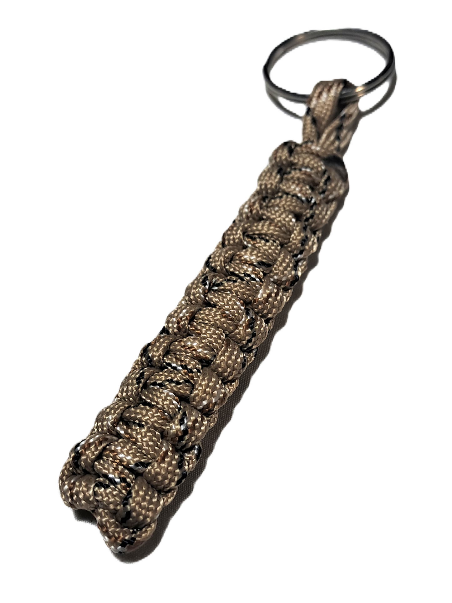 Paracord Cobra KeyRing - Desert Snake Light