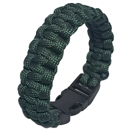 Paracord Cobra Bracelet - Dark Green