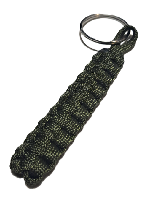 Paracord Cobra KeyRing - Dark Olive