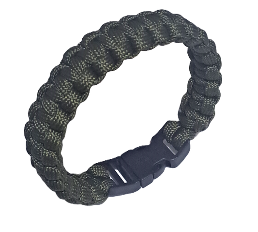 Paracord Cobra Bracelet - Dark Olive