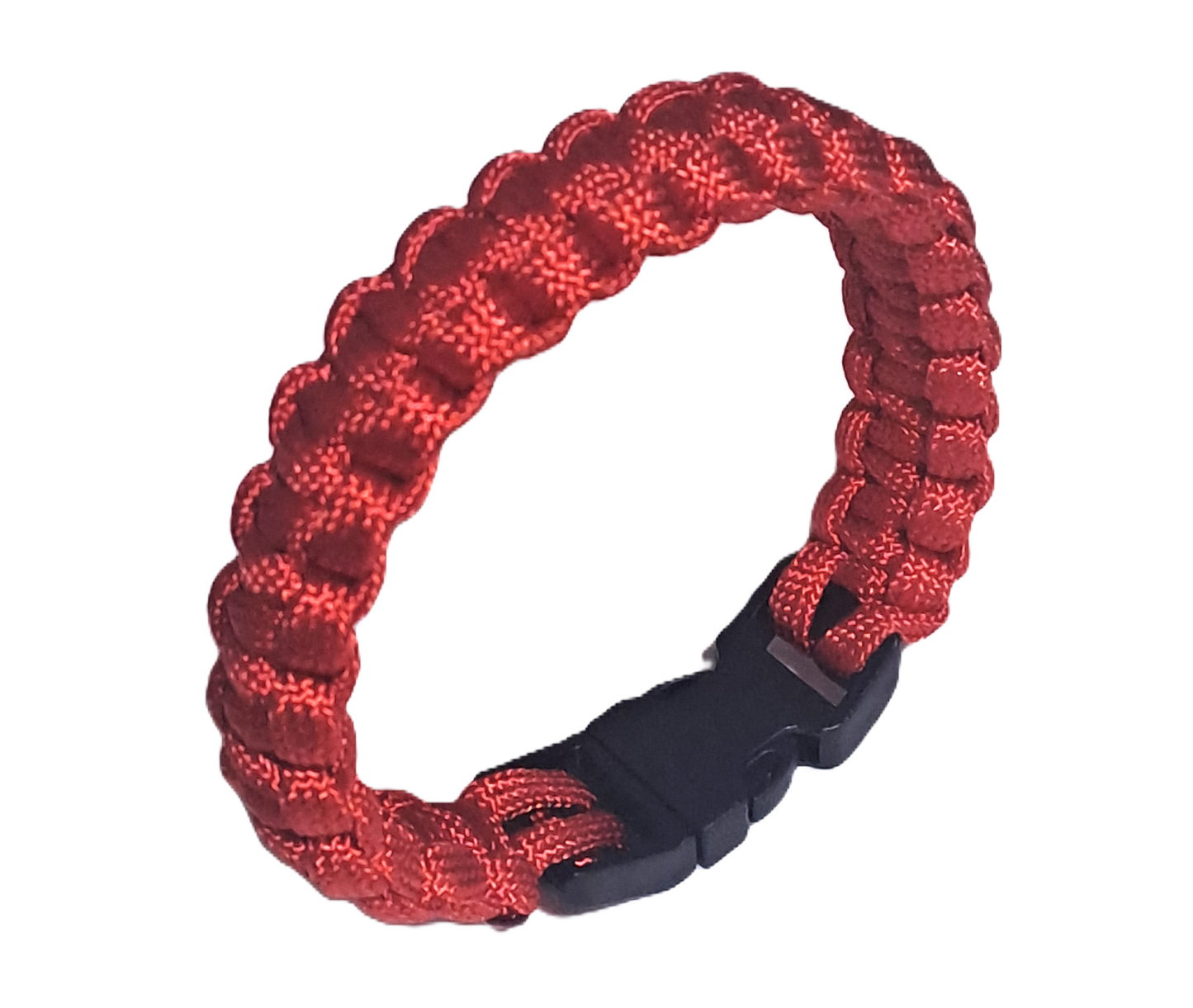 Paracord Cobra Bracelet - Deep Red