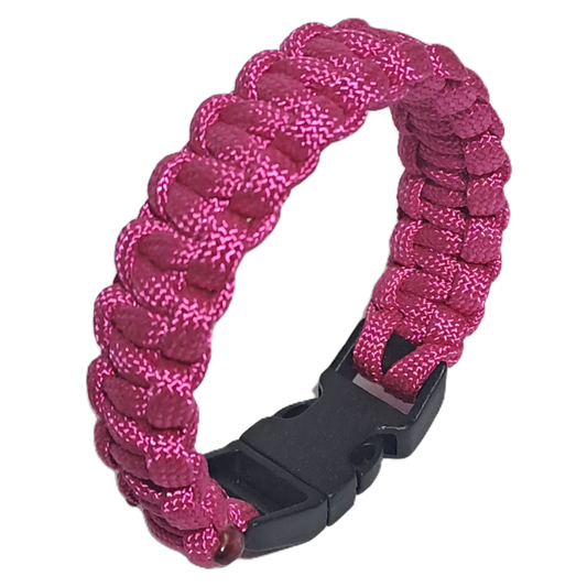 Paracord Cobra Bracelet - Pink