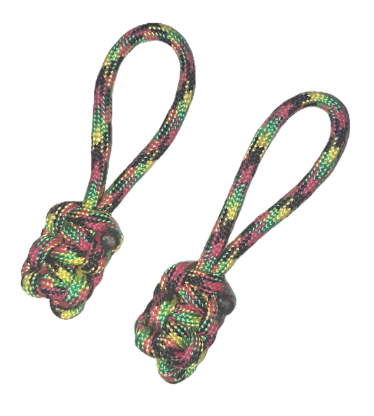 Paracord Cobra Zipper Puller - Jamaican ( 2 Pack )