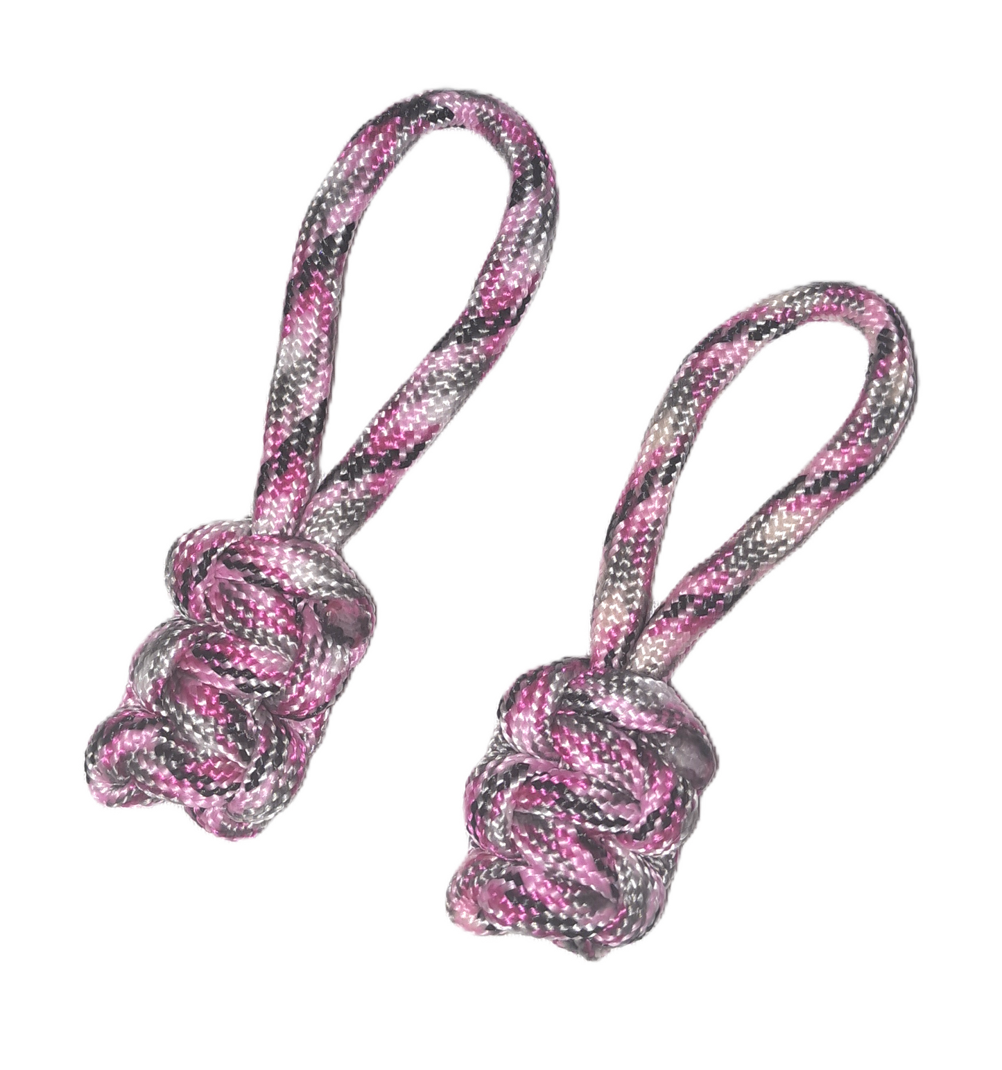 Paracord Cobra Zipper Puller - Pink Camo ( 2 Pack )