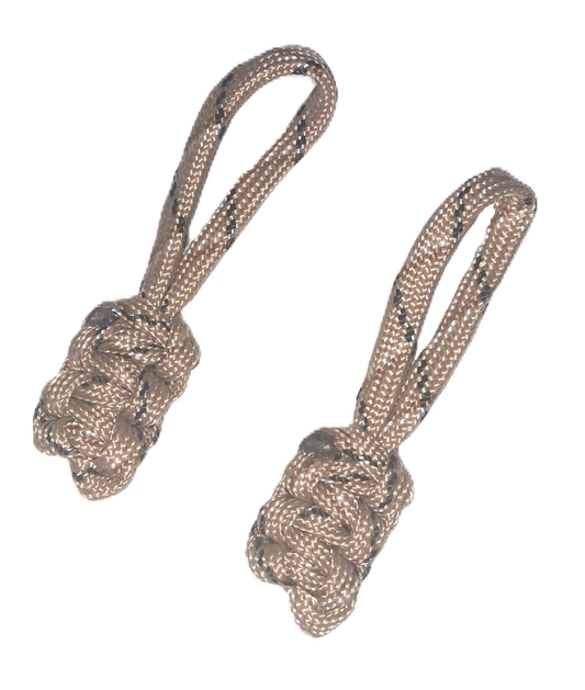 Paracord Cobra Zipper Puller - Desert Snake ( 2 Pack )