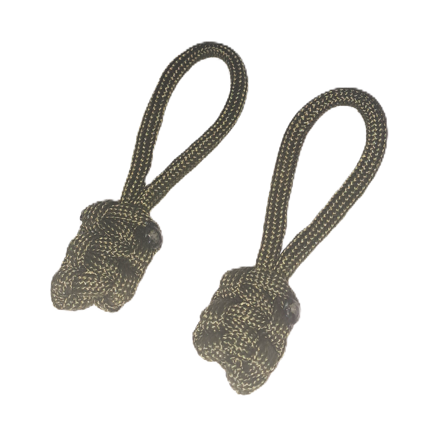 Paracord Cobra Zipper Puller - Dark Olive ( 2 Pack )